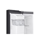 Samsung SBS 2 Door / 635L / All Around Cooling / AI Inverter Compressor / (I&amp;W)Dispenser, Glass Door (RS70F65K1BST)