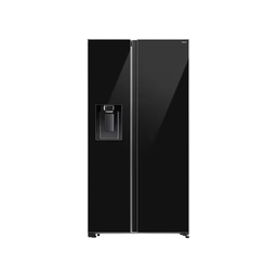 Samsung SBS 2 Door / 635L / All Around Cooling / AI Inverter Compressor / (I&amp;W)Dispenser, Glass Door (RS70F65K1BST)